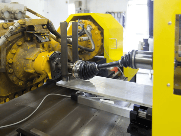 Image of Sciemetric machine rotating a large axle