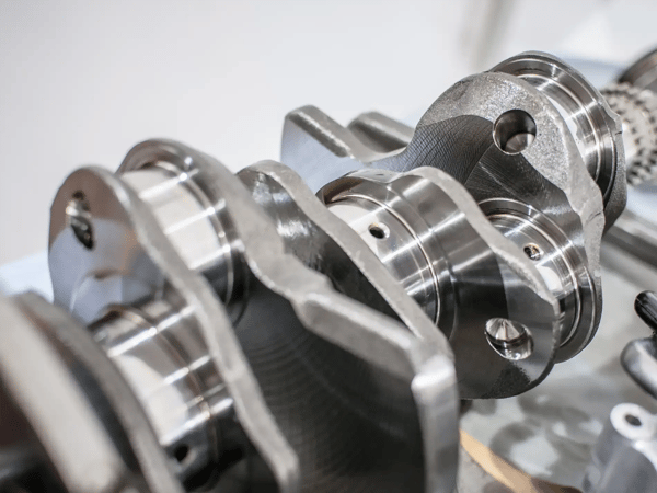 Image of an automotive engine crankshaft