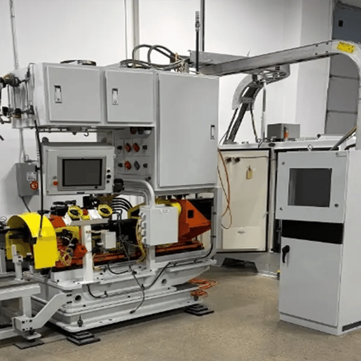 example of a custom test machine in a production environment