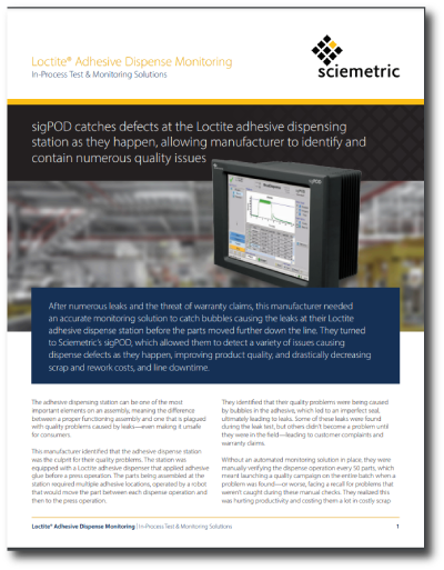 Loctite adhesive dispense case study