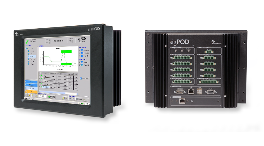 sigpod screens using weld monitoring software