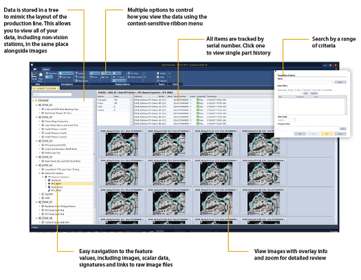 Vision software screen