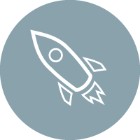 Rocket ship icon