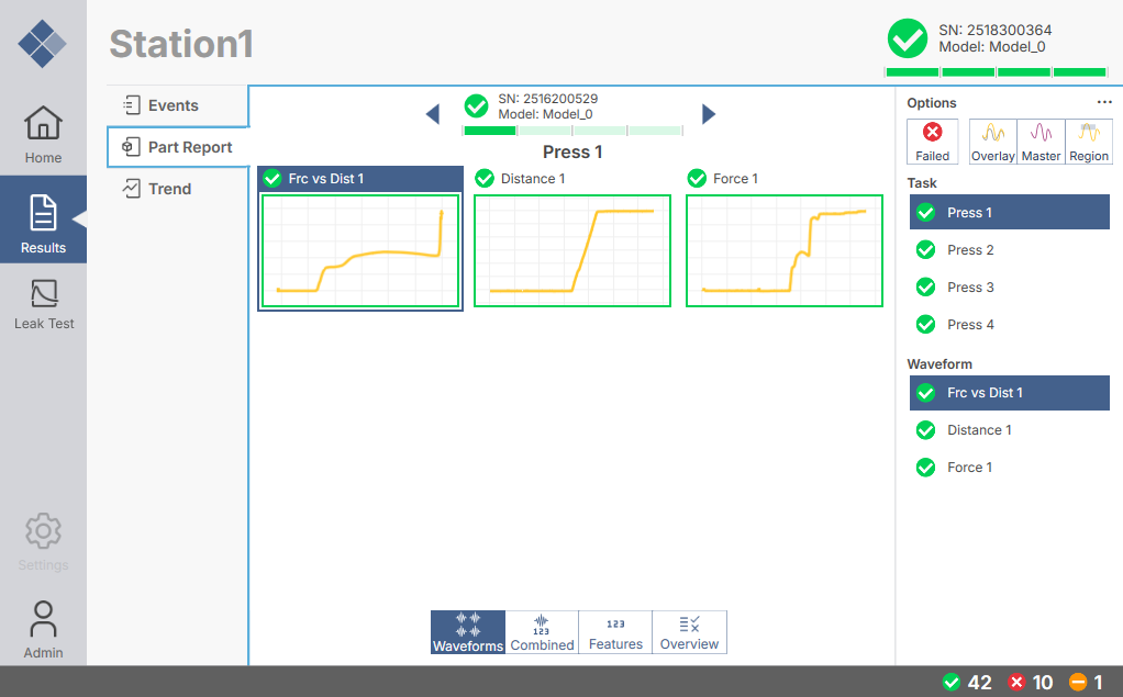 sigPOD 2204 new UI for waveform view