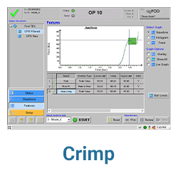 Screen capture of a crimp signature from a sigPOD